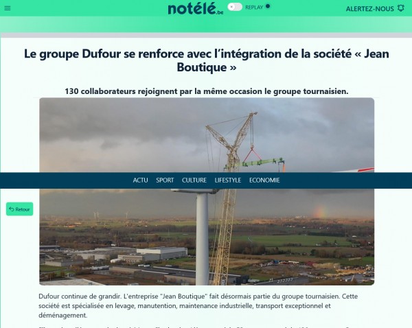 https://www.notele.be/si103-media150342-le-groupe-dufour-se-renforce-avec-l-integration-de-la-societe-%C2%A0jean-boutique%C2%A0.html